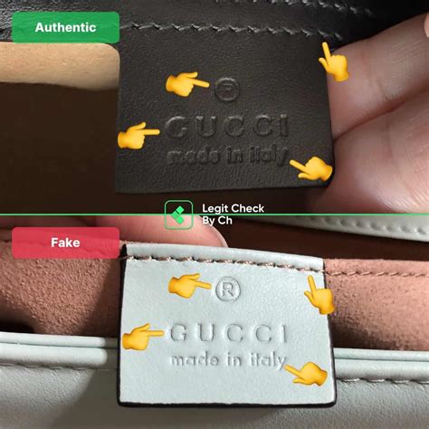 fake gucci marmont bag vs real|gucci handbags authentication.